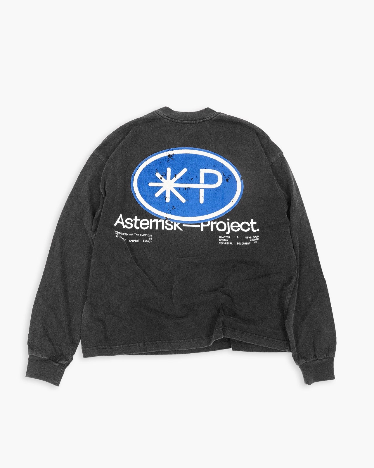 Garment Washed Boxy Long Sleeve