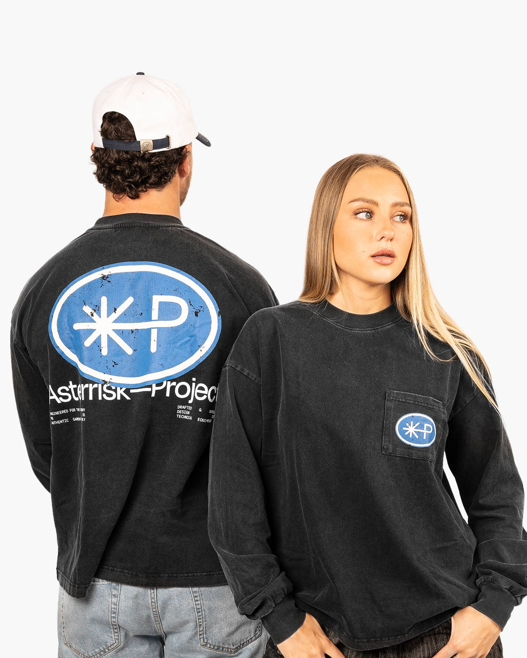 Garment Washed Boxy Long Sleeve