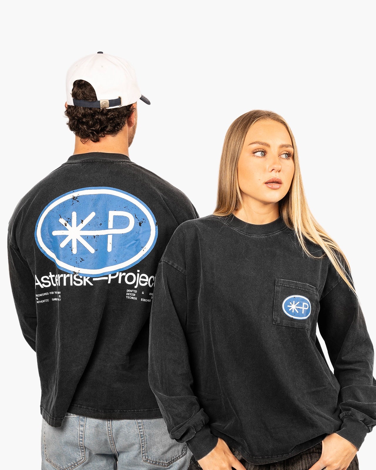 Garment Washed Boxy Long Sleeve